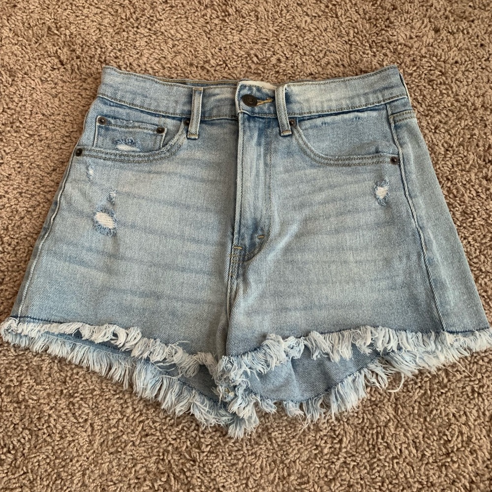 High rise Abercrombie shorts size 0
